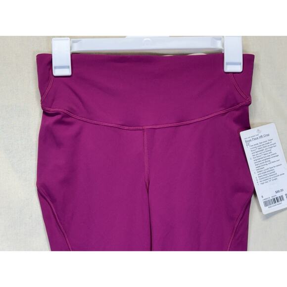 Lululemon Base Pace HR Crop 23" Women's Size 6 Moonlit Magenta LW6BO1S New - Picture 5 of 14